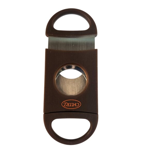 Cheerz Stainless Steel Cigar Cutter Double Blade Guillotine With Gift Box Compac - Picture 1 of 6